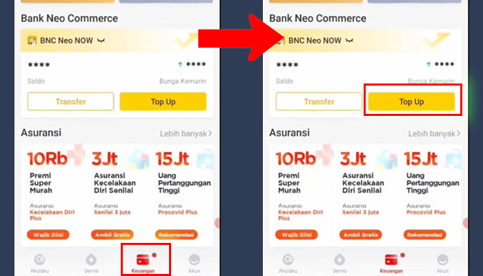akulaku keuangan - top up