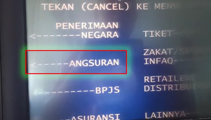 atm mandiri angsuran