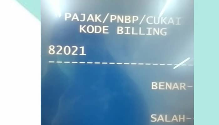 atm mandiri kode billing pajak pnbp cukai