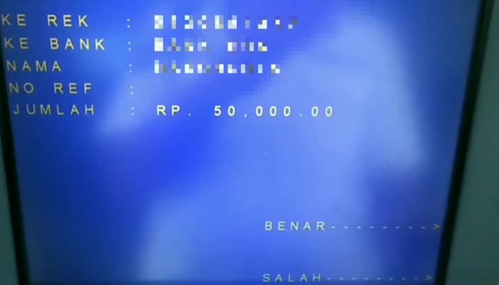 atm mandiri konfirmasi pembayaran bank lain