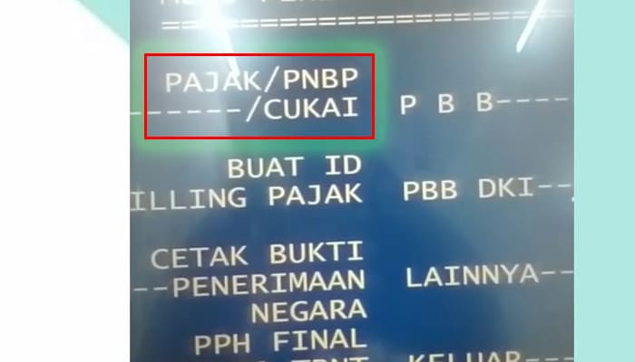 atm mandiri pajak pnbp cukai