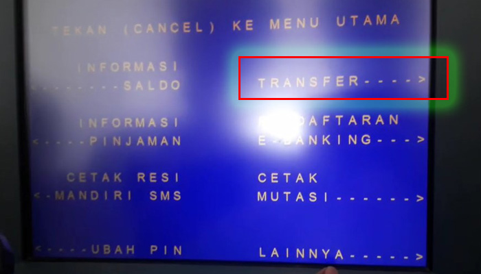 atm mandiri transfer