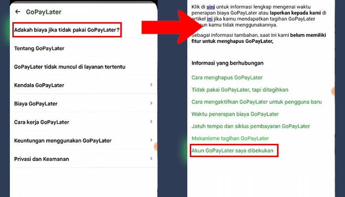 gopay adakah biaya jika tidak pakai gopay - akun gopaylater saya dibekukan