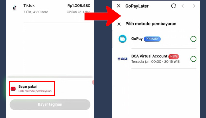 gopay bayar pakai - metode pembayaran