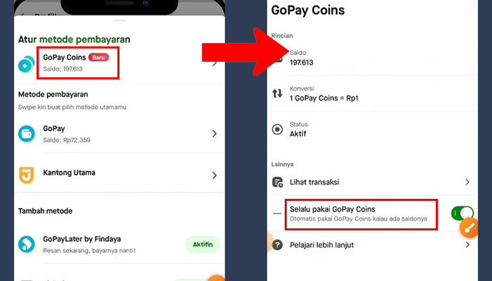 gopay coins - metode pembayaran