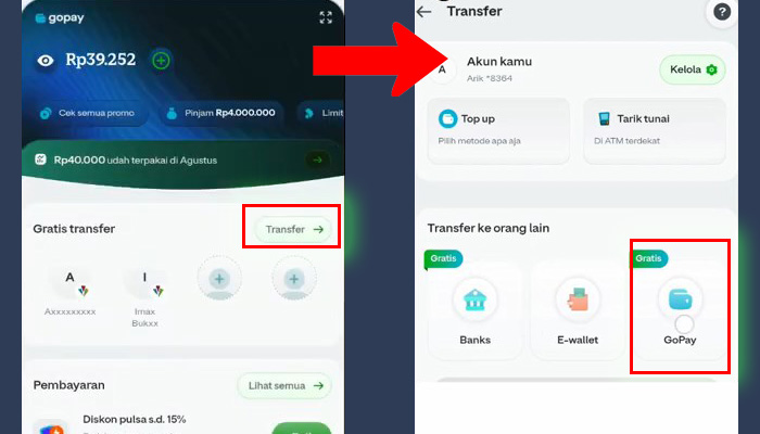 gopay transfer - gopay