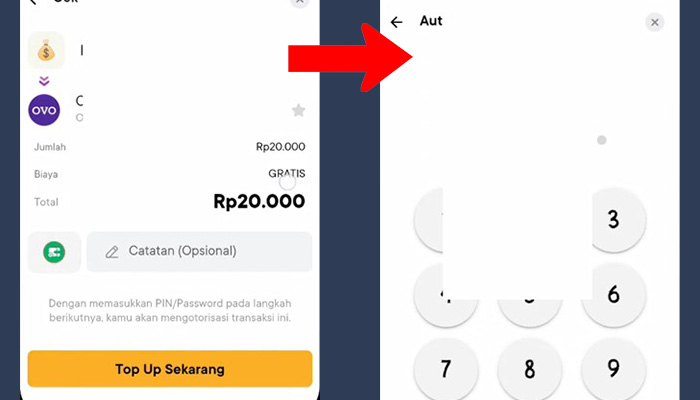 jago ovo top up sekarang - pin