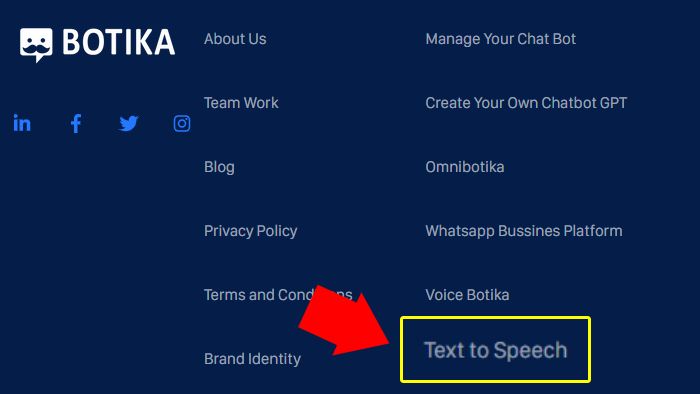 link text to speech yang disediakan botika