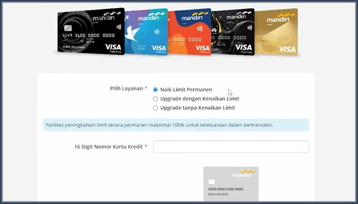 mandiri kartu kredit naik limit permanen