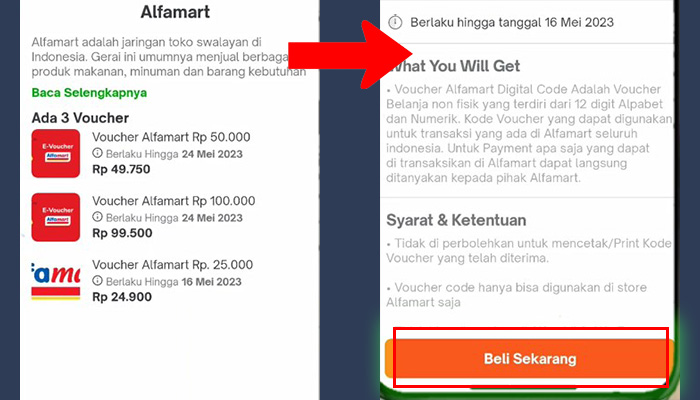 tokopedia alfamart - beli sekarang