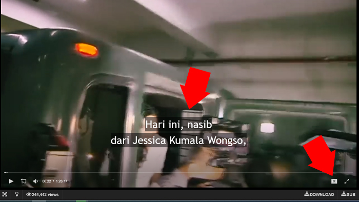 tombol cc untuk subtitle rebahin