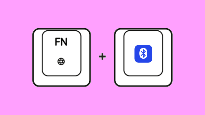 Aktifkan Via Shortcut FN Key + Icon Bluetooth