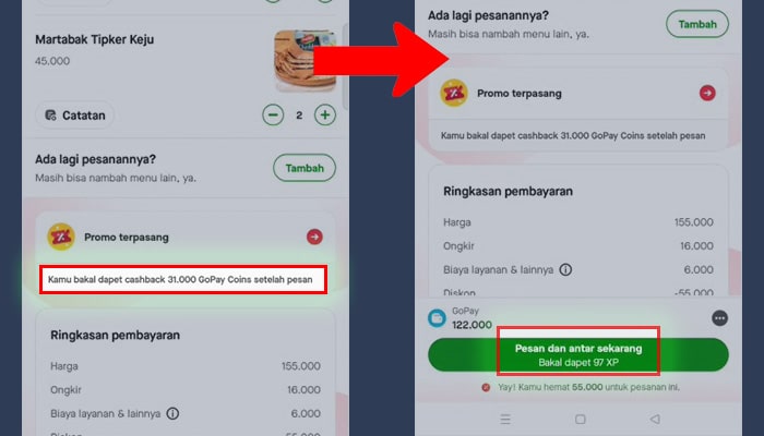 Gopay pesan dan antar sekarang