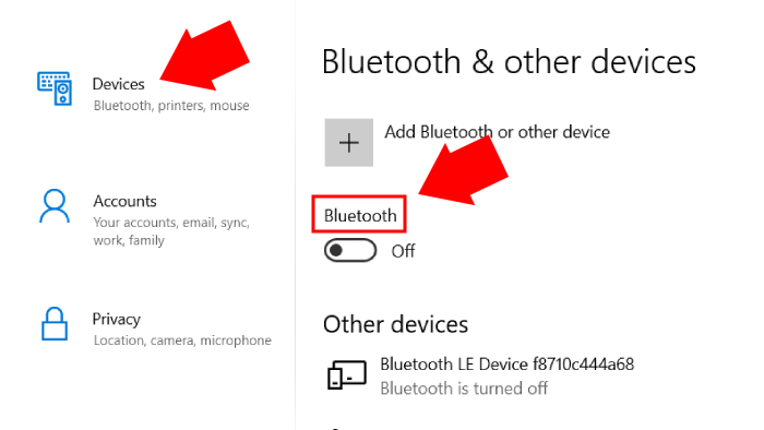 Pengaktifan Bluetooth Lewat Menu Setting OS