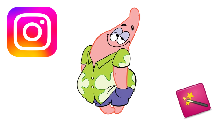 Teruslah Patrick efek instagram