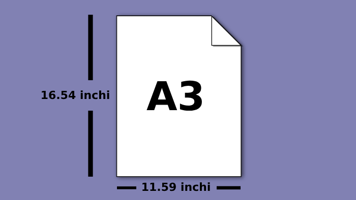 Ukuran Kertas A3 dalam inchi