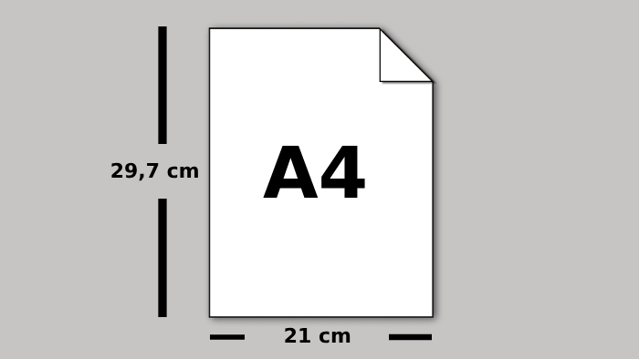 Ukuran Kertas A4 dalam cm