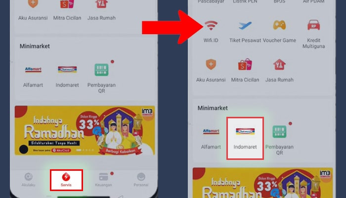 akulaku servis - indomaret