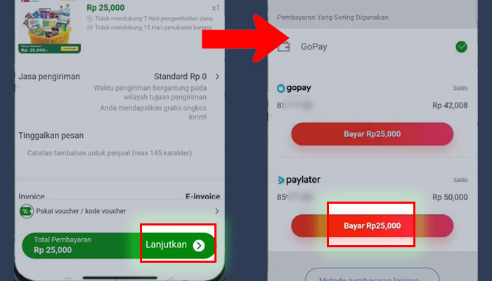 gopay lanjutkan - paylater