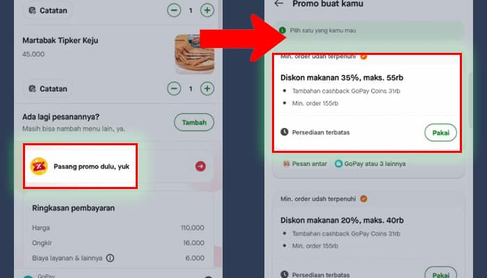 gopay pasang promo dulu yuk - diskon dan gopay coins