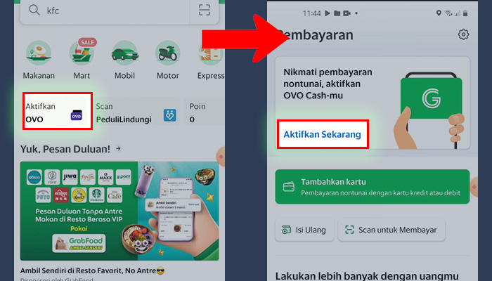 grab aktifkan ovo - aktifkan sekarang