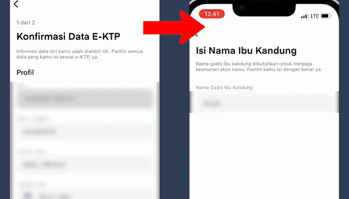 ovo konfirmasi data e-ktp - isi nama ibu kandung