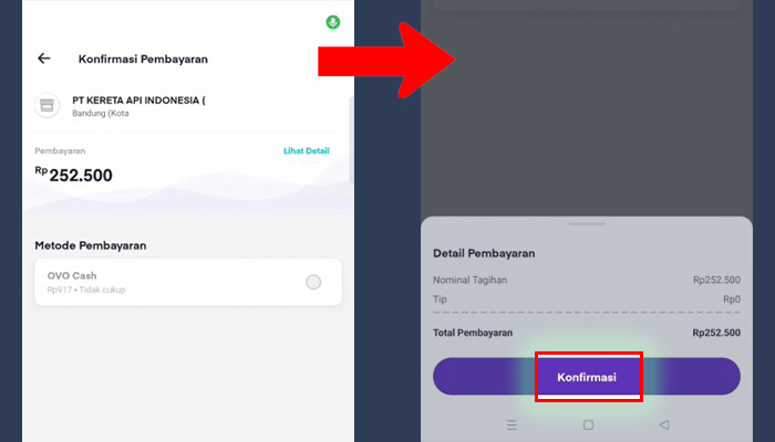 ovo konfirmasi pembayaran - konfirmasi