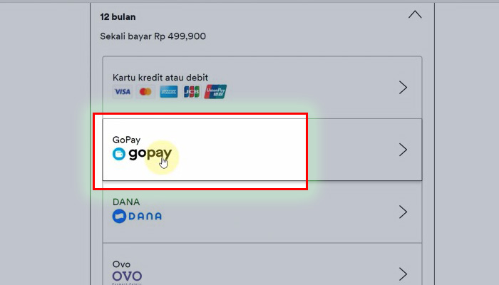 spotify gopay