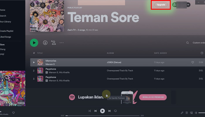 spotify upgrade