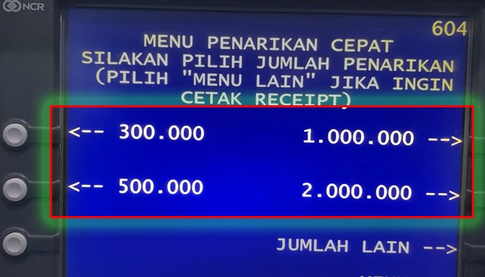 atm bri menu penarikan cepat