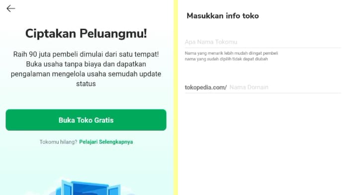 Membuka Toko di Tokopedia