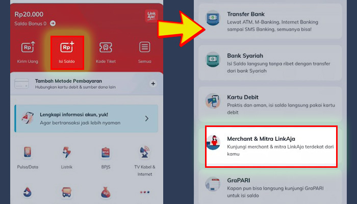 linkaja isi saldo - merchant dan mitra linkaja