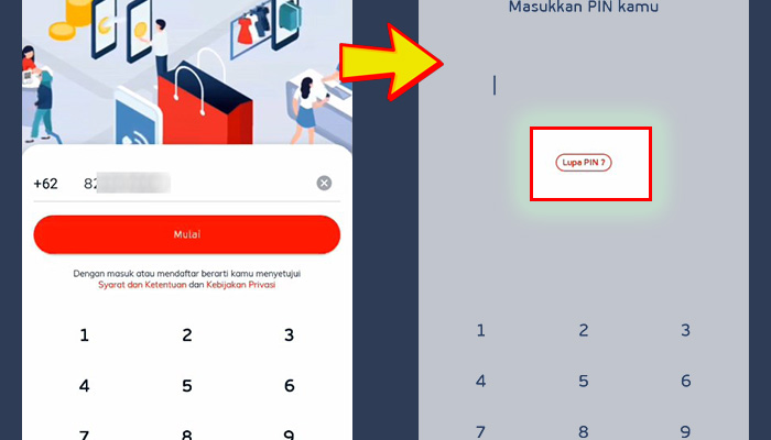 linkaja nomor handphone mulai - lupa pin