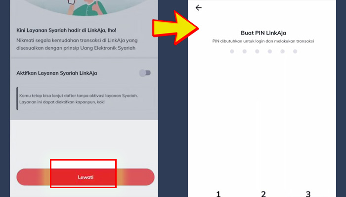 linkaja penawaran lewati - buat pin