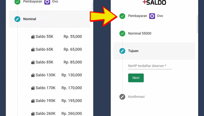 moopay nominal - nomor hp ovo