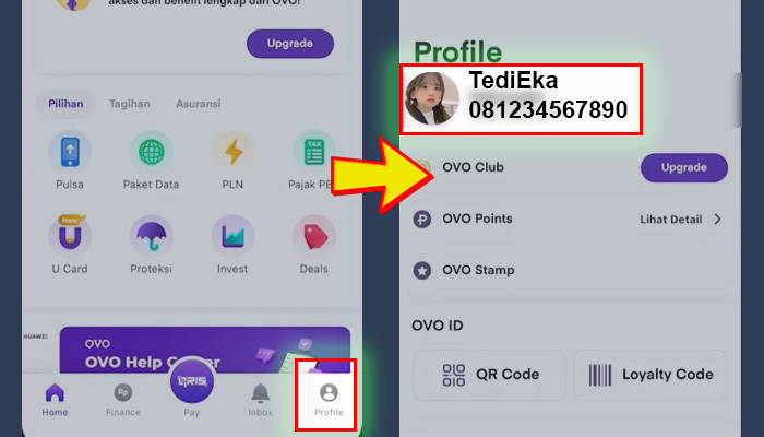 ovo profile - nomor handphone ovo