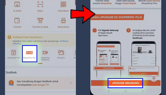 ShopeePay ShopeePay Plus - Upgrade Sekarang