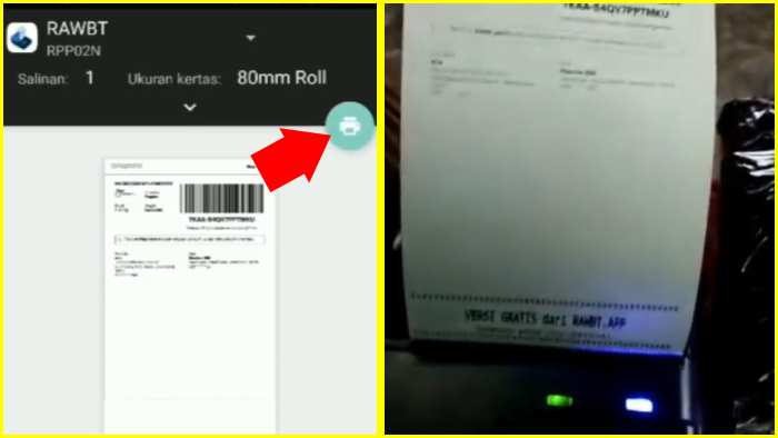 cara cetak resi tokopedia lewat hp