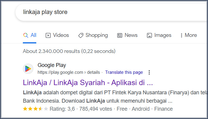 chrome linkaja play store
