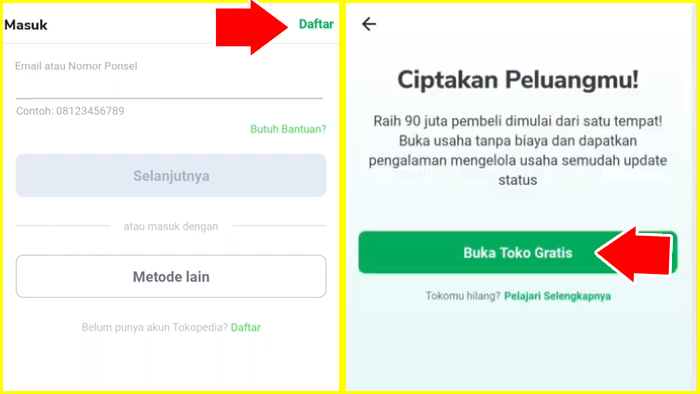 Buat Toko di Tokopedia