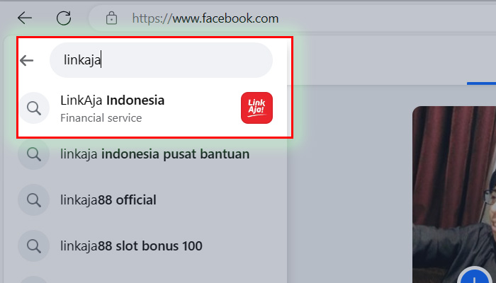 facebook fitur pencarian linkaja indonesia