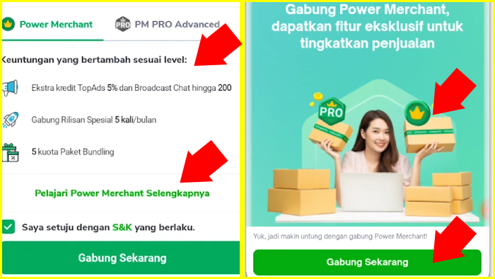 keuntungan dan halaman edukasi power merchant tokopedia