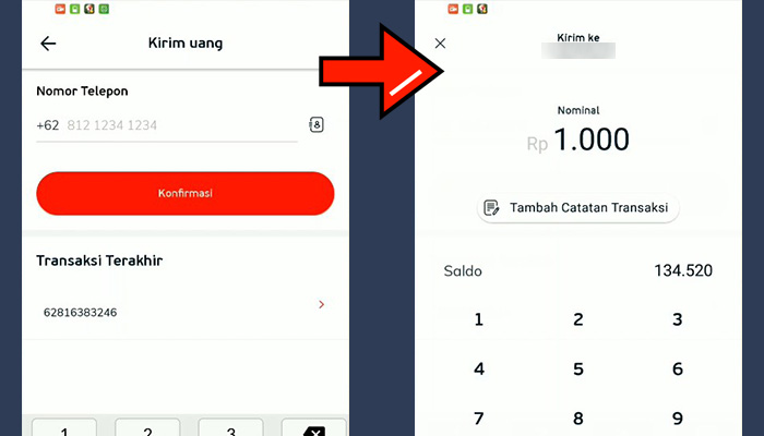 linkaja kirim uang nomor telepon linkaja - nominal