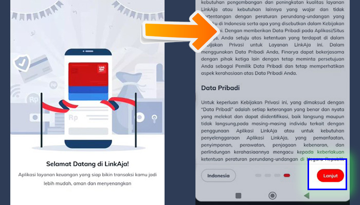 linkaja selamat datang - kebijakan privasi lanjut
