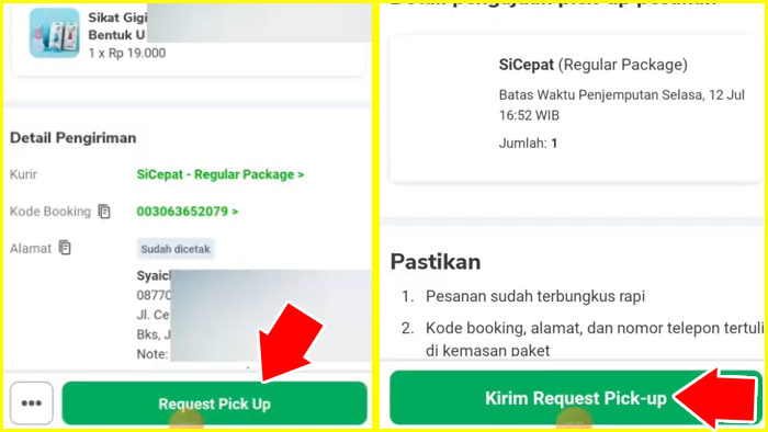 request pick up jasa ekspedisi