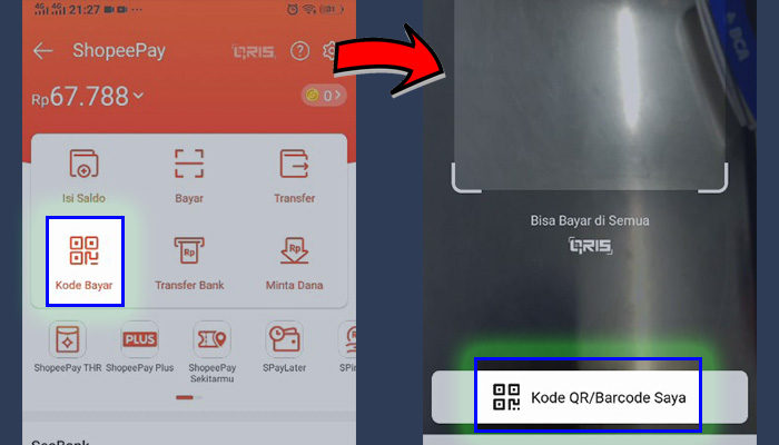 shopeepay kode bayar - kode qr barcode saya