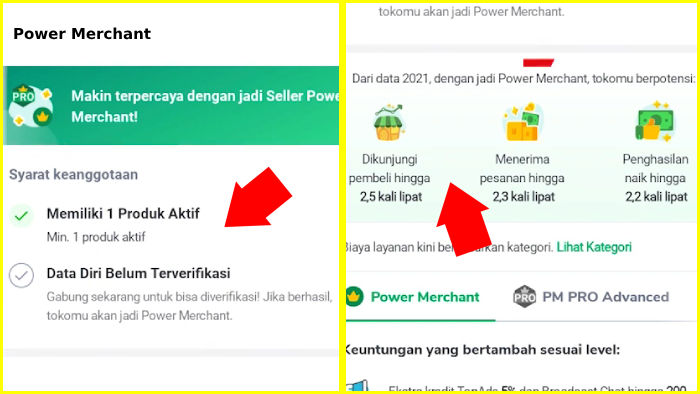 syarat keanggotaan power merchant tokopedia dan potensinya