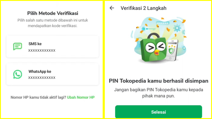 verifikasi dua langkah untuk melindngi akunmu