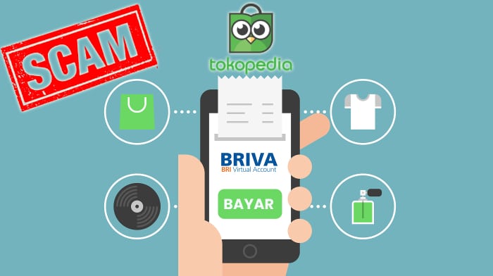 Penipuan Tokopedia dengan Briva