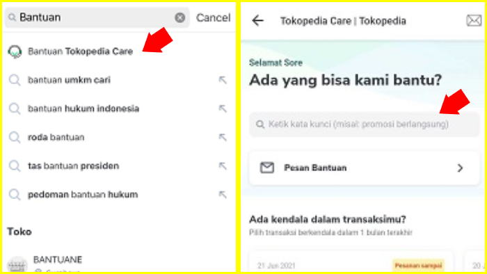 cara hubungi cs tokopedia lewat pusat bantuan